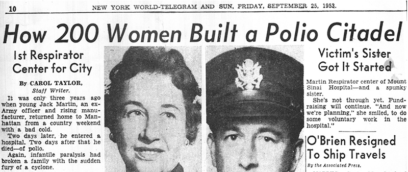 1953 – 200 Women Built a Polio Citadel