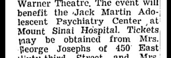 1960 – Psychiatry Unit to Gain